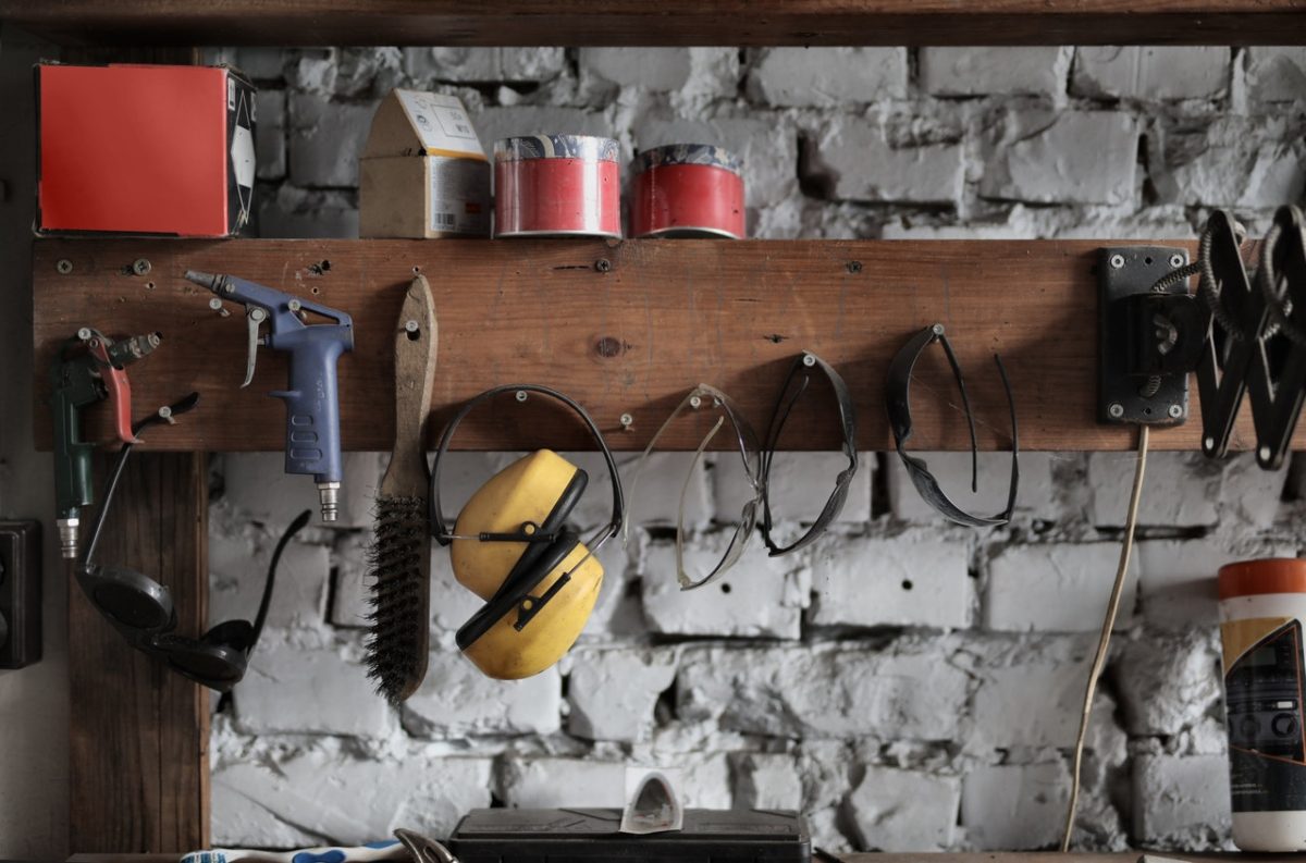 Photo of Two very important tools in a set of a house-proud man