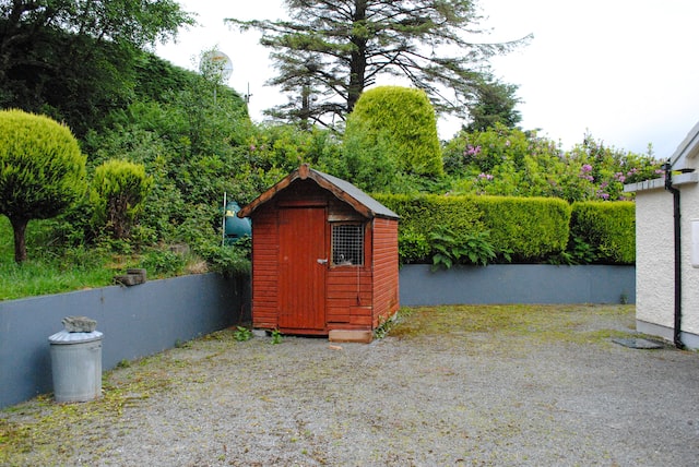 If the shed is near the border of your property