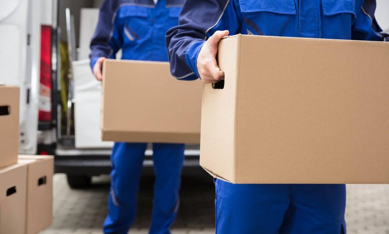 persons removing the boxes