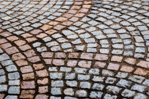 paving blocks on the ground