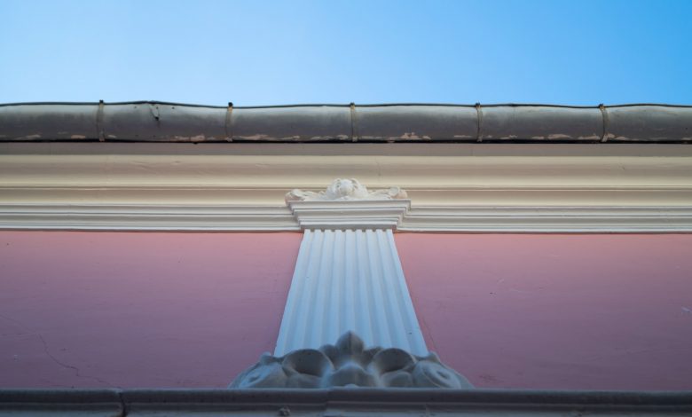 gutter on the roof