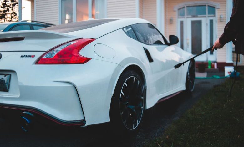 Pressure Washer Guide - white porsche 911 parked near white house