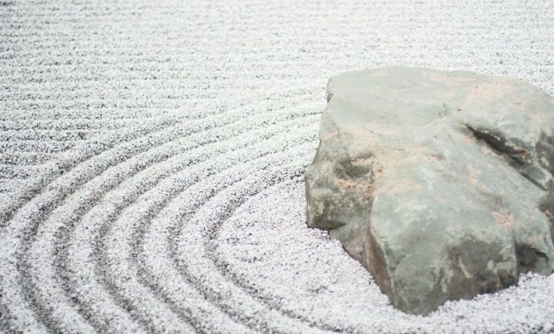 Rock Garden - gray stone beside river