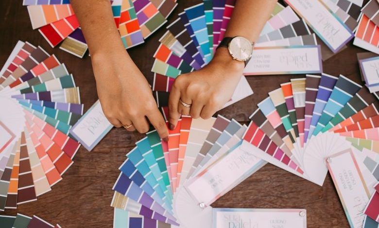 Color Palette - person holding white printer paper