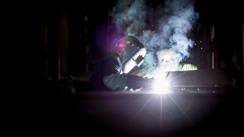 Welding Tool - person welding metal using gray helmet