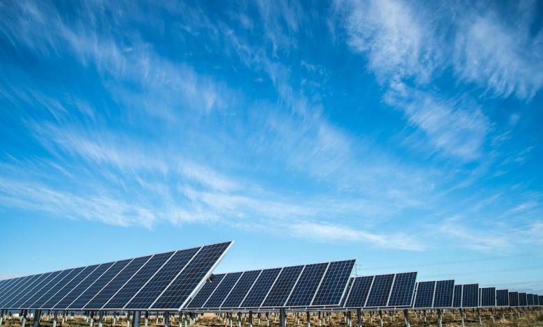 Solar Energy - solar panel under blue sky
