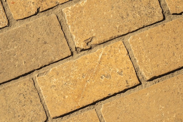 close photo of paving stone