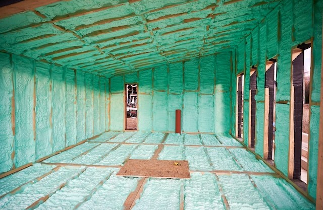 room insulated by foam
