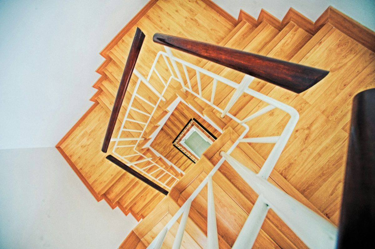 brown-wooden-spiral-stairs